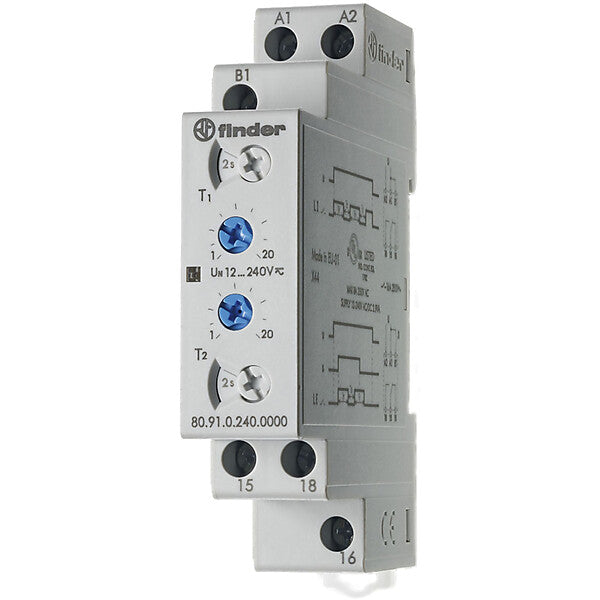 Finder Taktgeber asymetrisch 1W, 12-240VAC/DC,16A 80.91.0.240.0000